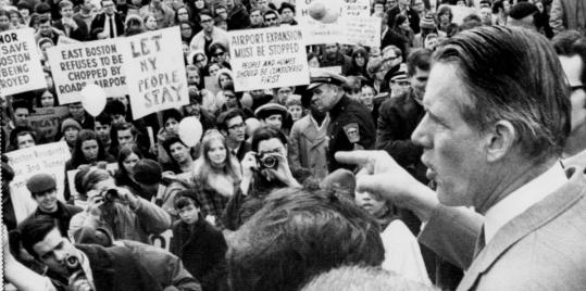 Rally with Governor of Massachusetts, Francis Sargent