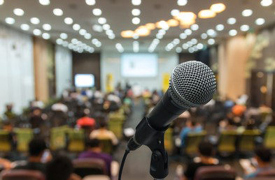 Photo of a microphone