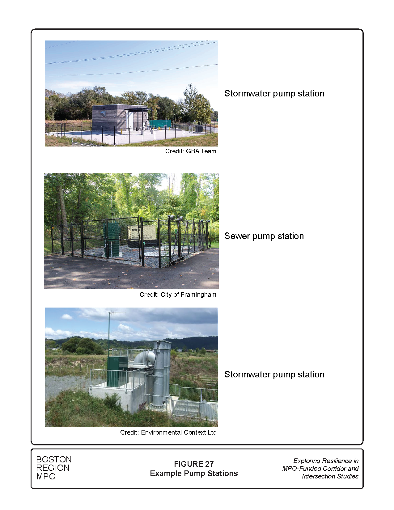 Figure 27 shows pictures of pump stations.
