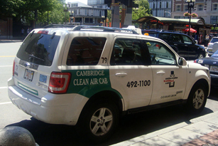 Description: Picture of a Cambridge Clean Air Cab.