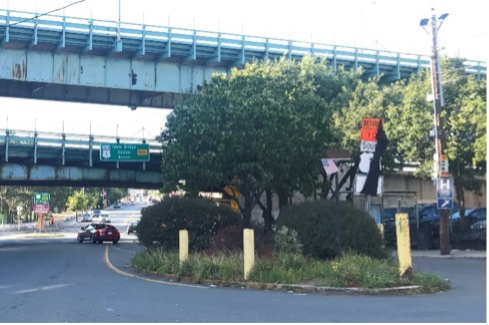 Figure 4
Northeast Corner of Intersection: Pedestrian Refuge Island