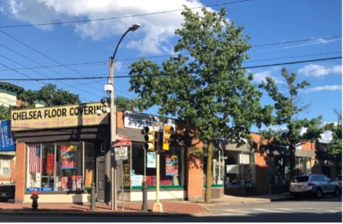 Figure 5
Southeast Corner of Intersection: Chelsea Floor Covering Company